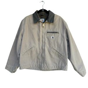 Vintage Carhartt Blanket Lined Detroit Jacket Adult XL J97 SDL Tan Canvas